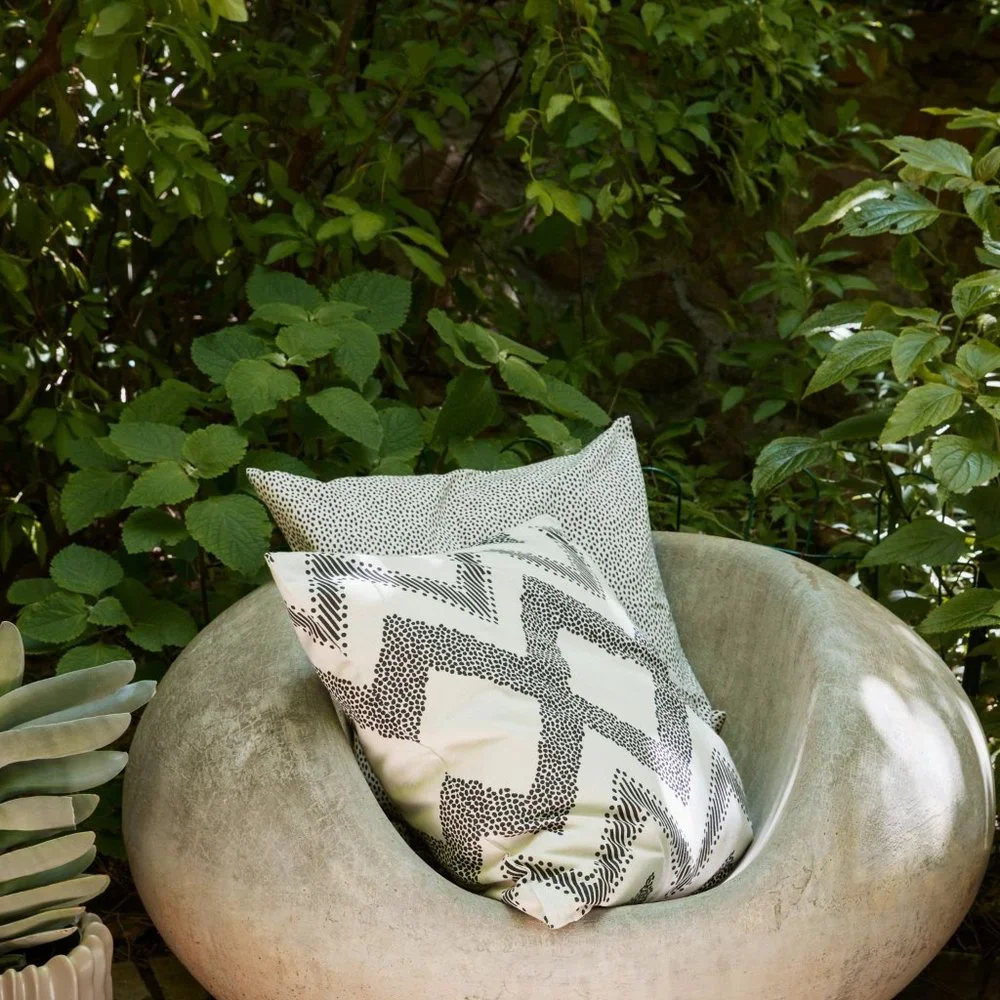 New West Elm (Set of 2) Black & White Boho Throw Pillow Cover Case 20